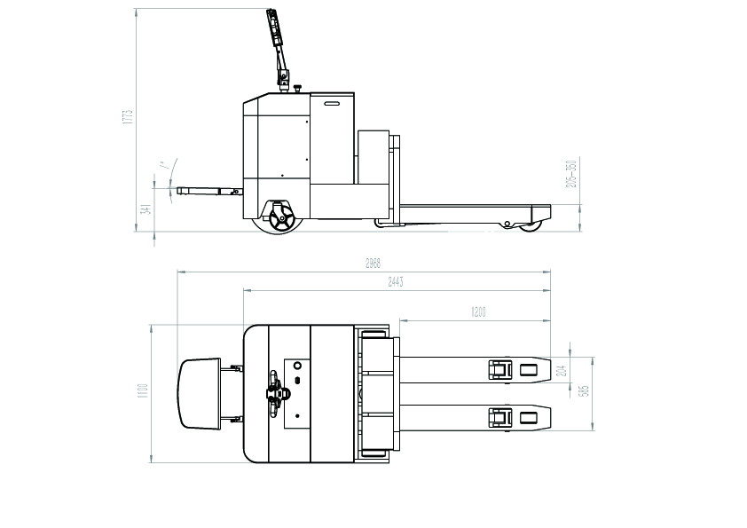 CBD80重型電動(dòng)搬運(yùn)車圖 